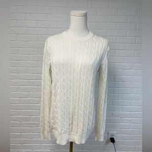 Uniqlo Cotton and Cashmere Cable Knit Sweater
